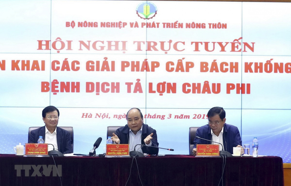 Hội nghị Hội nghị trực tuyến triển khai các giải pháp cấp bách khống chế dịch tả lợn châu Phi
