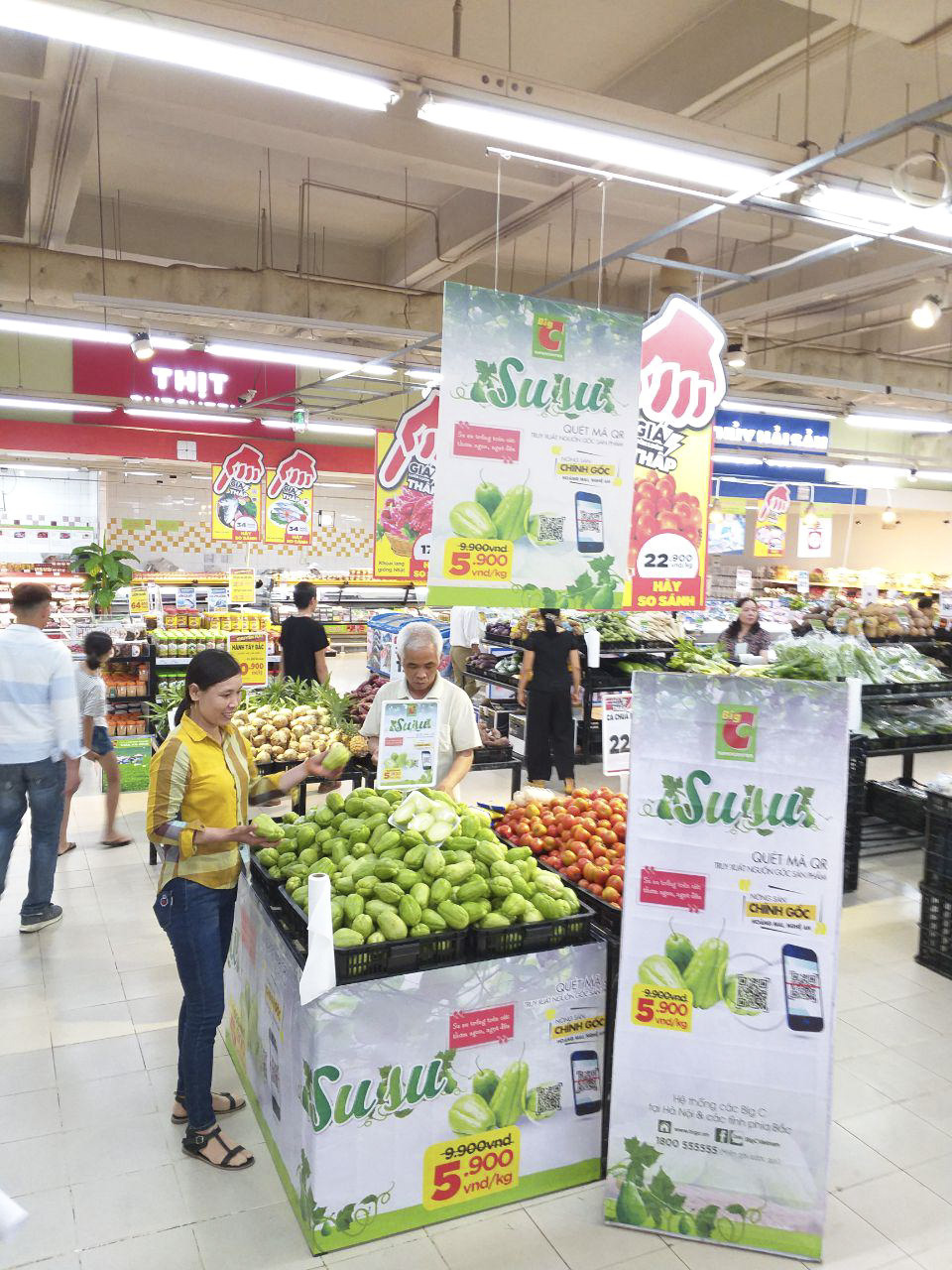 Đặc sản su su Hoàng Mai, Nghệ An tại Big C