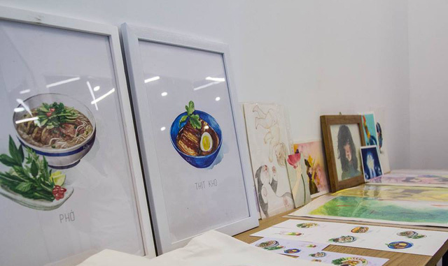 Các sản phẩm Monosketch tại TOONG Coworking space. Ảnh: Fanpage Monosket
