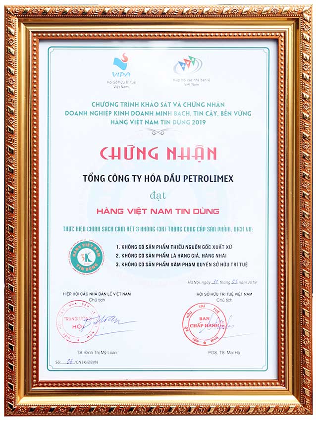 chung nhan hang viet nam tin dung