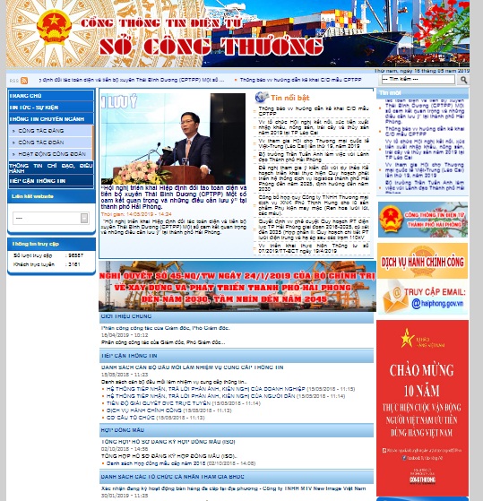 Sở Công Thương Bến Tre đăng banner hưởng ứng Chương trình Nhận diện hàng Việt Nam - Tự hào hàng Việt Nam năm 2019