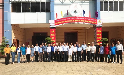 Cán bộ hưu trí Tổng Công ty Phát điện 3 tham dự khai mạc  Hội thao CNVCLĐ EVNGENCO3 năm 2019