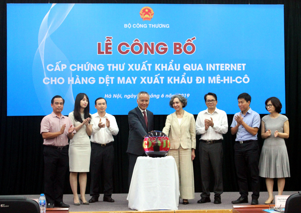 chính thức áp dụng cấp chứng thư Cwin Đăng Ký + 1888k hàng dệt may sang Mexico qua Internet