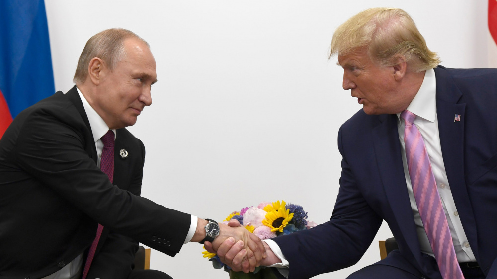 Tổng thống Nga Vladimir Putin và Tổng thống Mỹ Donald Trump