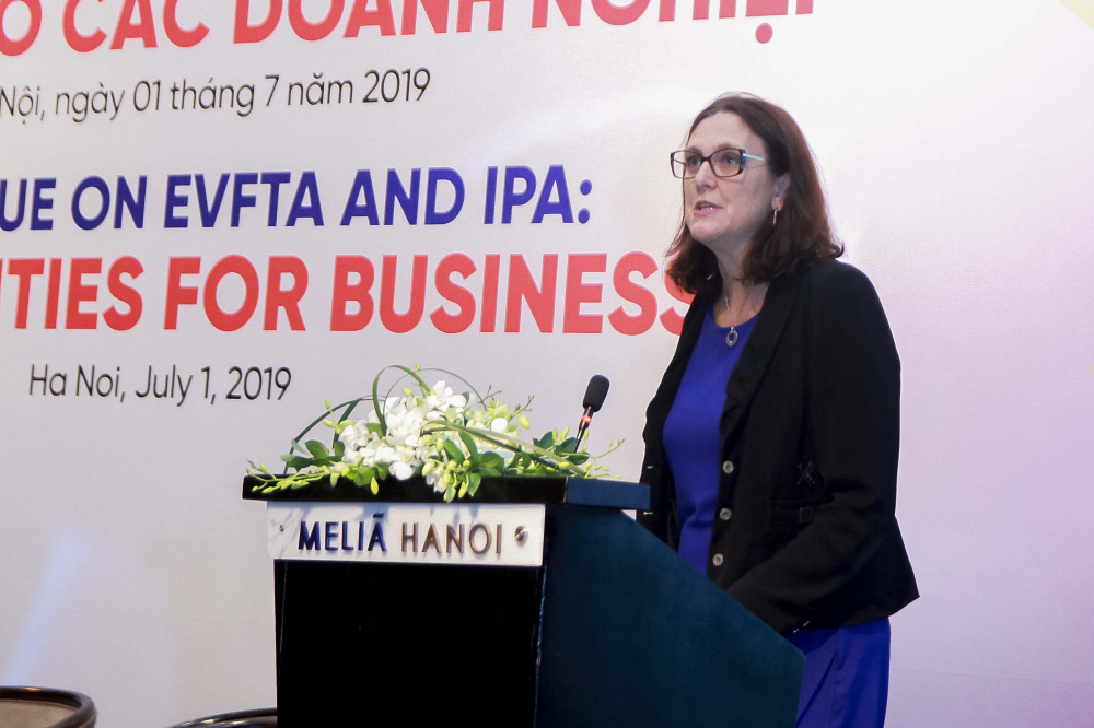 Cao ủy Thương mại Liên minh Châu Âu Cecilia Malmström
