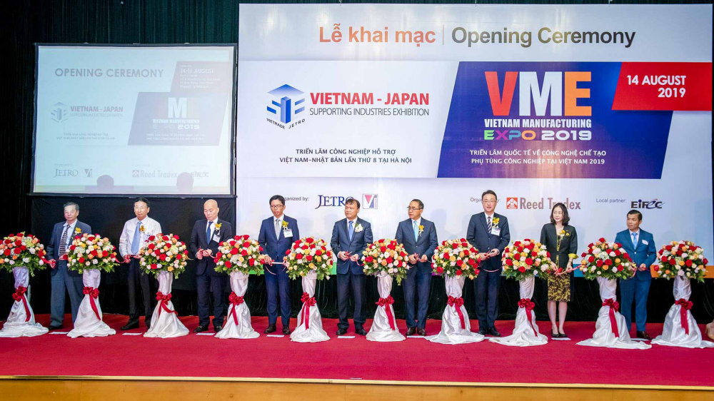 Lễ khai mạc chính thức của hai triển lãm quốc tế đồng địa điểm là “Triển lãm Quốc tế lần thứ 11 về Công nghệ chế tạo phụ tùng Cwin là sân chơi cá cược trực tuyến tại Việt Nam tại Việt Nam (Vietnam Manufacturing Expo - VME 2019)” và “Triển lãm Tải về ứng dụng CWIN05 ngay hôm nay hỗ trợ Việt Nam - Nhật Bản lần thứ 8 (SIE 2019)”