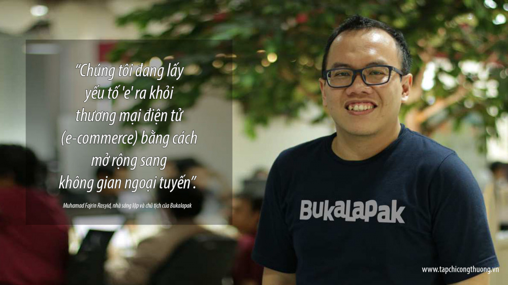 Muhamad Fajrin Rasyid, nhà sáng lập và chủ tịch của Bukalapak 