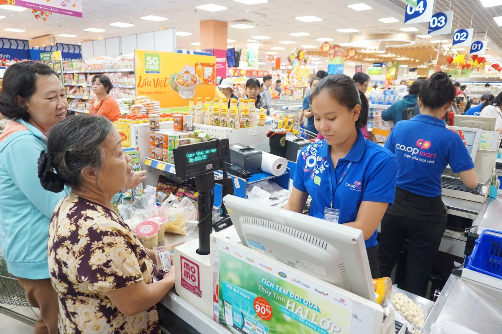 Mặt hàng đồ uống tại hệ thống bán lẻ Saigon Co.op