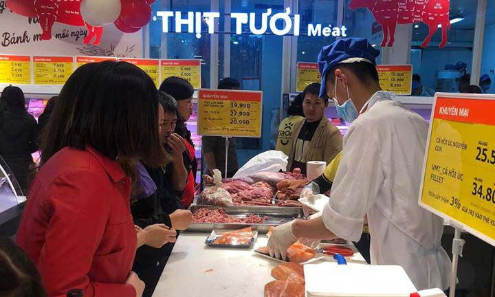 Vinmart Bắc Kạn đã dự trữ khoảng 3 tấn thịt các loại cho dịp cuối năm 2019 và Tết Nguyên đán Canh Tý 2020