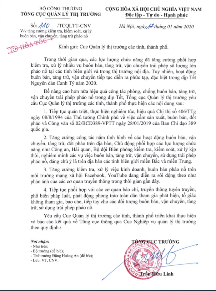 chống buôn lậu pháo nổ