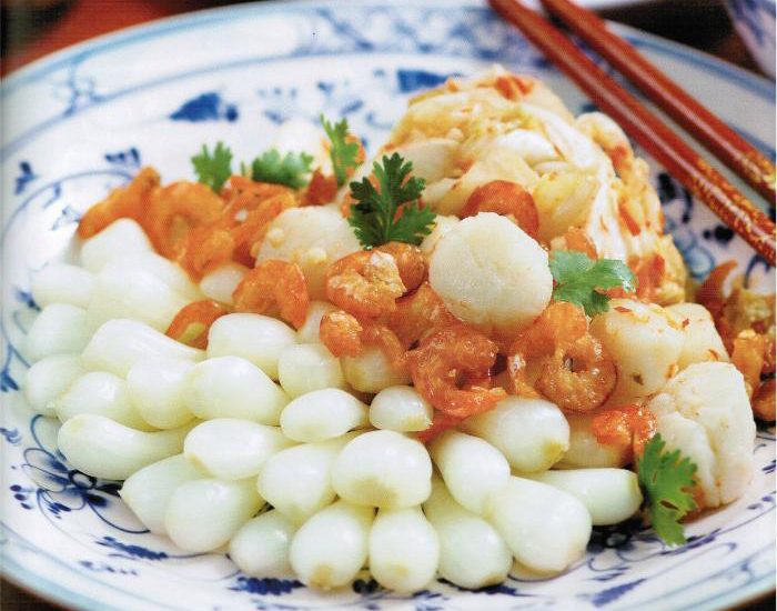 Tôm khô củ kiệu