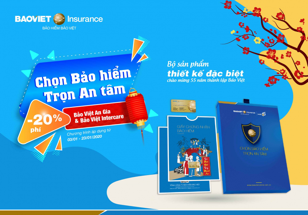 Bảo hiểm Bảo Việt giảm phí 20% nhân dịp Tết Canh Tý 2020
