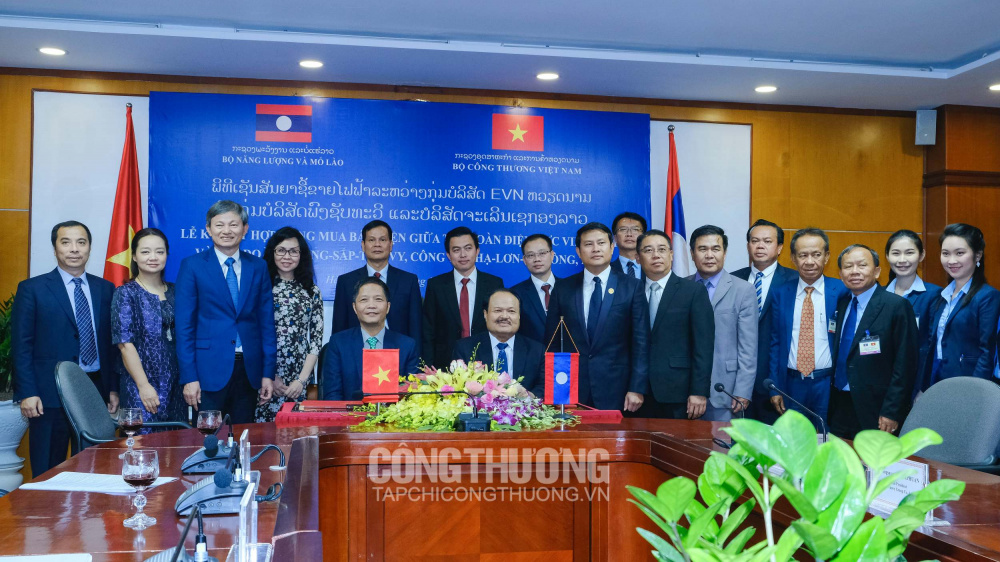 Hợp đồng ký kết mua bán điện giữa EVN và 2 Cwincom hiện đang mở Lào là một trong những hợp tác có ý nghĩa quan trọng