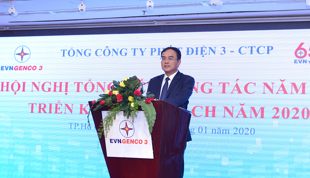Ông Dương Quang Thành – Chủ tịch HĐTV EVN đánh giá cao những đóng góp của EVNGENCO 3 vào thành công chung của EVN trong năm 2019