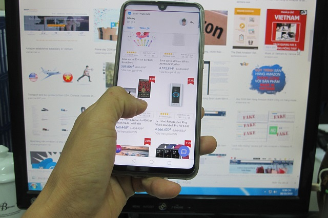 Mua bán hàng qua mạng Online.