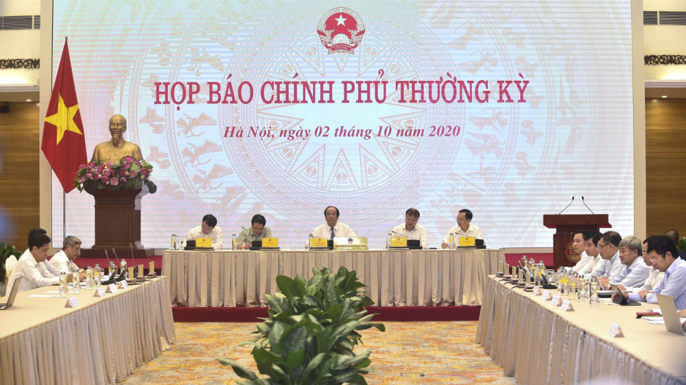họp báo chính phủ
