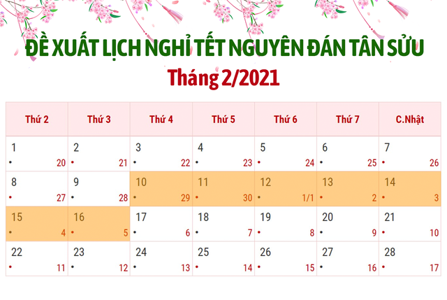 nghỉ tết tân sửu