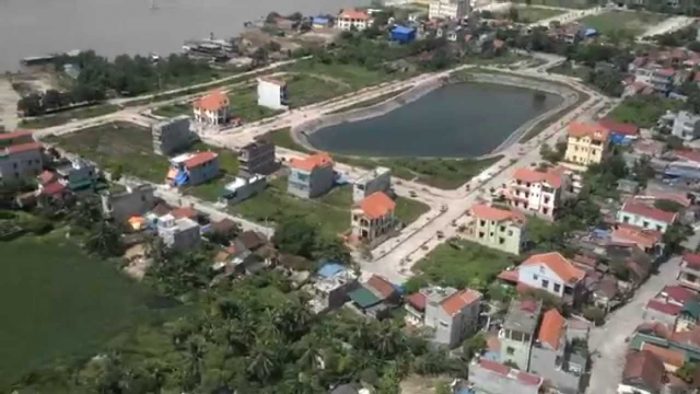 Thị xã Quảng Yên nhìn từ trên cao