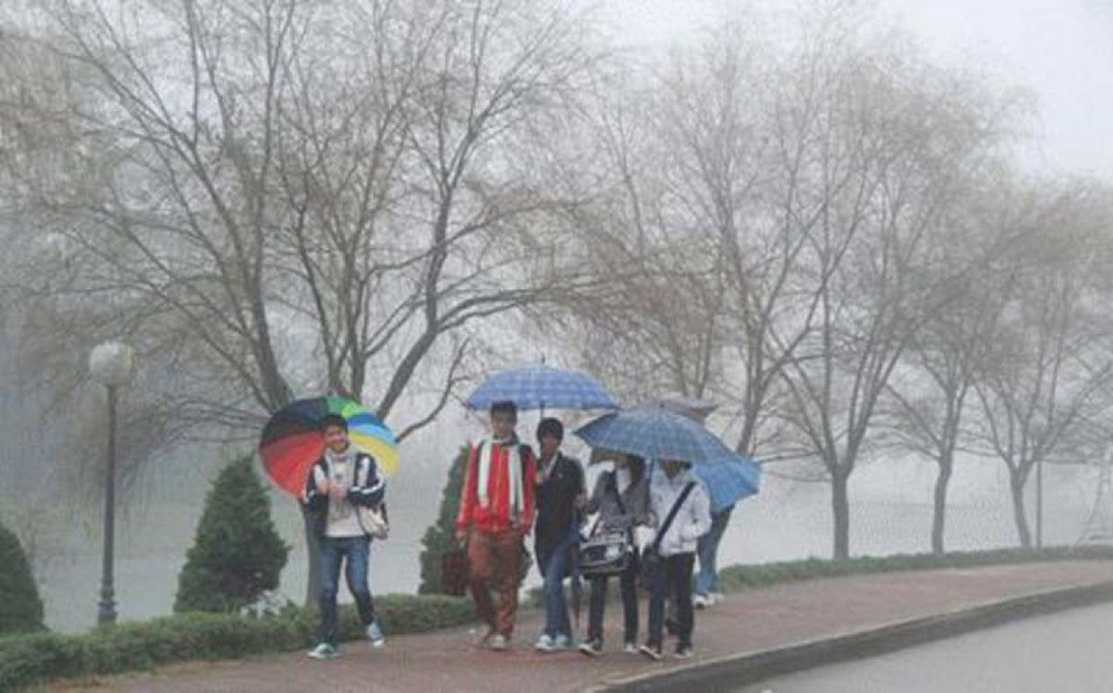 Miền Bắc có mưa phùn và sương mù
