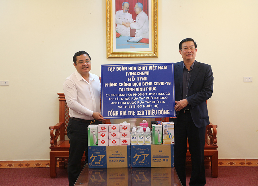 Vinachem chung tay phòng, chống dịch Covid-19 tại vùng dịch Vĩnh Phúc
