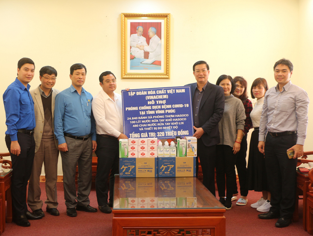 Vinachem chung tay phòng, chống dịch Covid-19 tại vùng dịch Vĩnh Phúc