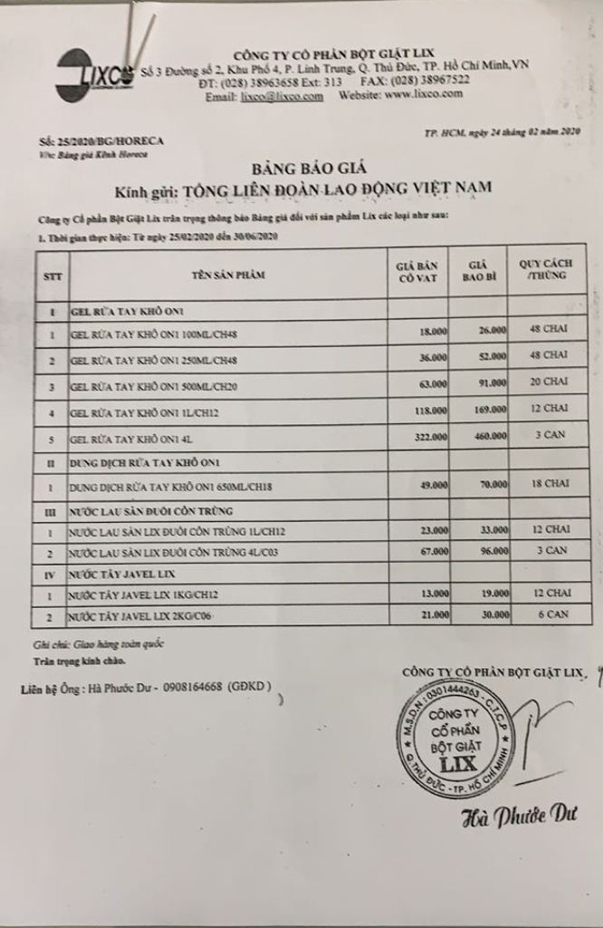 công đoàn hóa chất