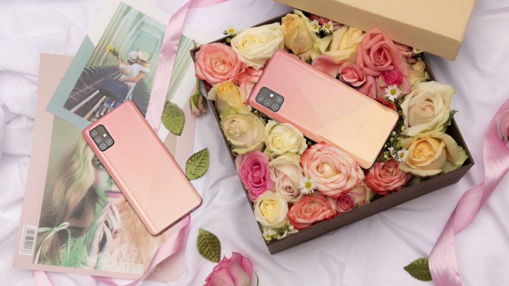 Samsung Galaxy A51 hồng Crush Trendy