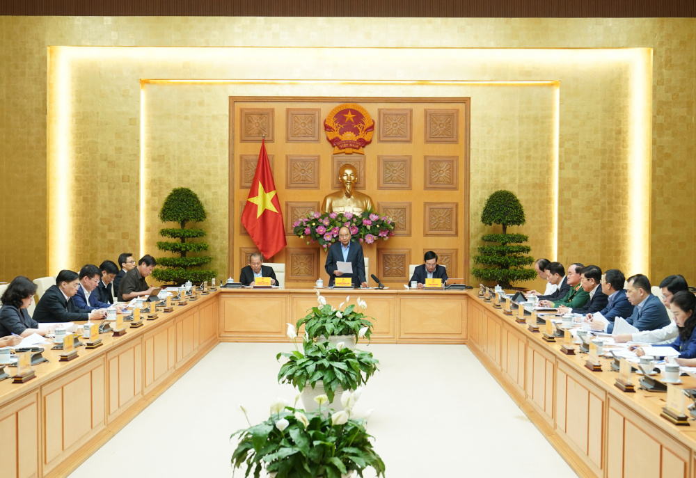 Thủ tướng Nguyễn Xuân Phúc phát biểu tại cuộc họ