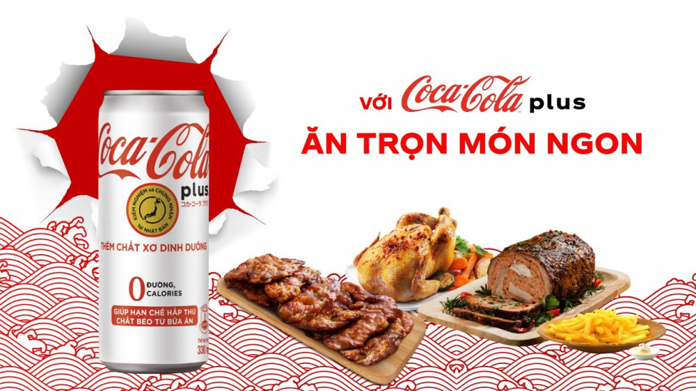 Coca - Cola Plus giúp hạn chế hấp thụ chất béo từ bữa ăn