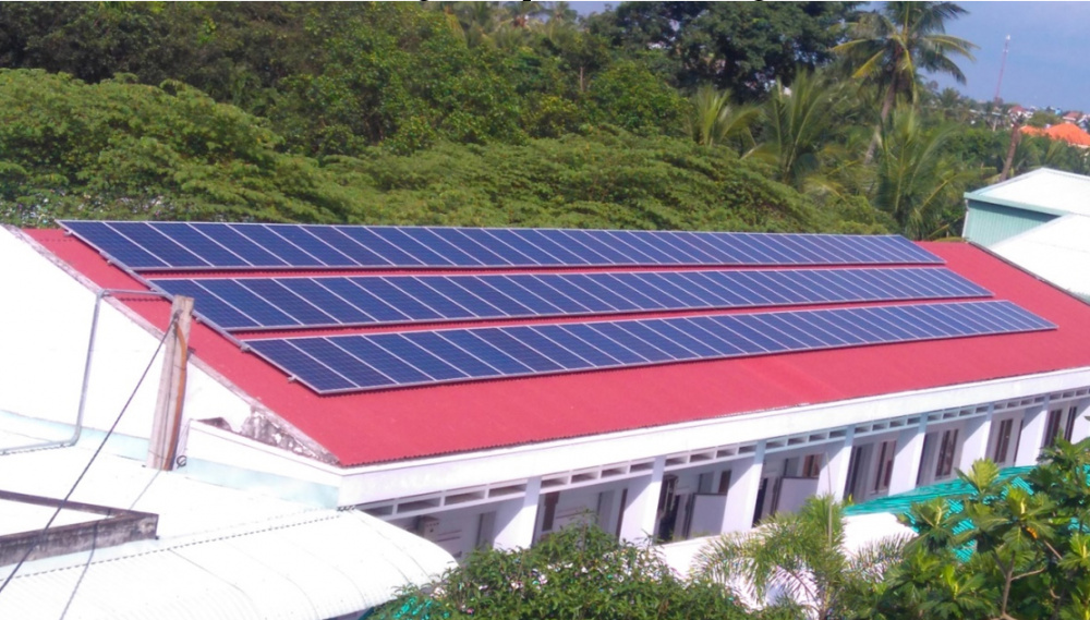 Điện mặt trời áp mái tại Sở Khoa học và Công nghệ Long An