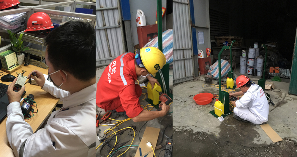 Các đoàn viên trong chi đoàn trực tiếp nghiên cứu và chế tạo.