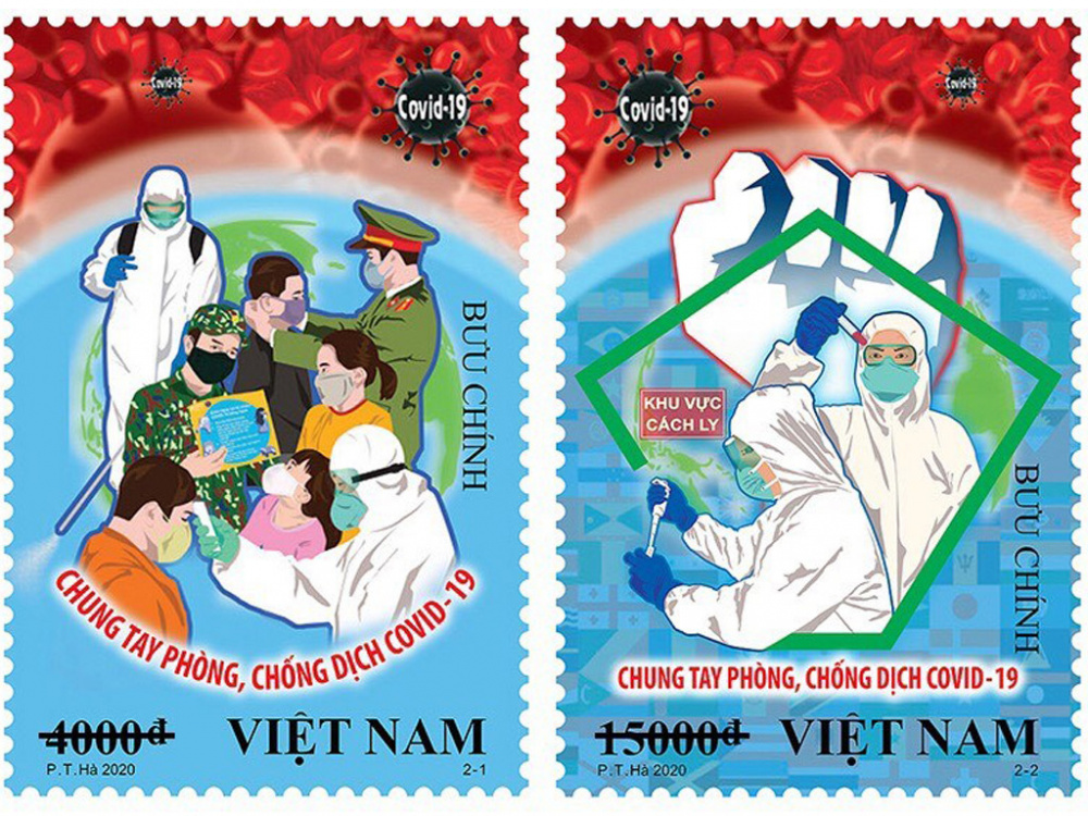 Bộ tem chung tay phòng chống Covid - 19