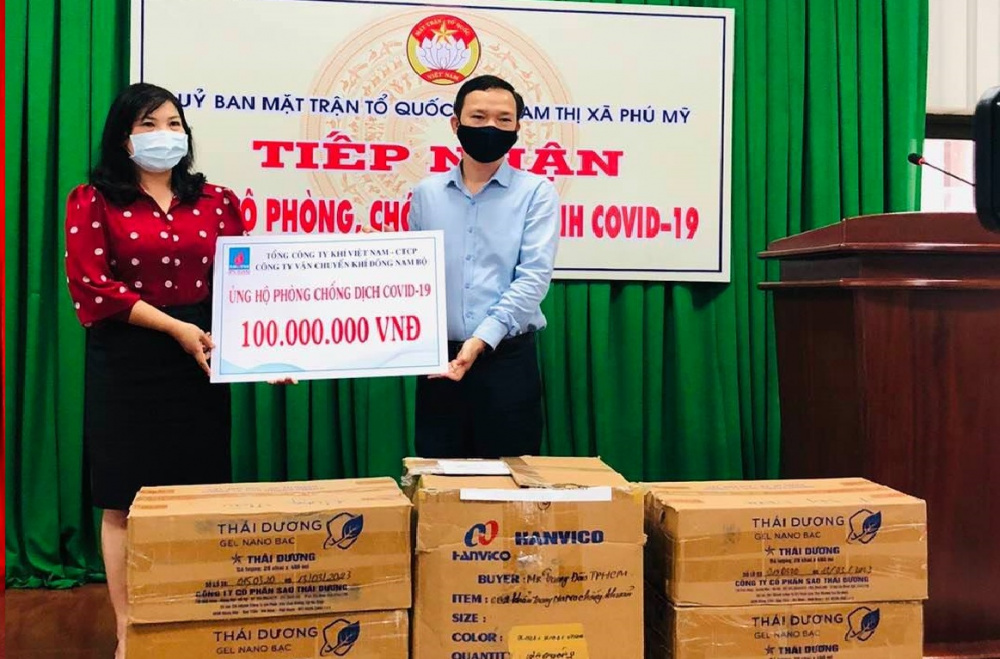 pvgas ủng hộ covid 19