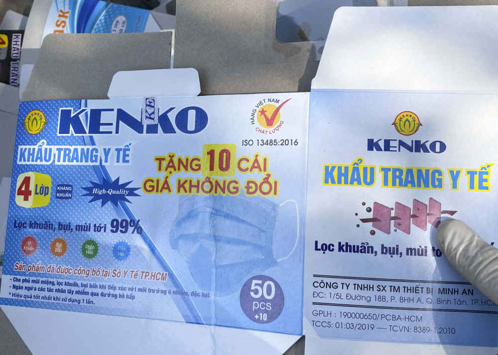 khẩu trang tái chế đã qua sử dụng