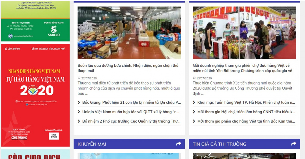nhận diện hàng việt nam, tự hào hàng việt nam năm 2020
