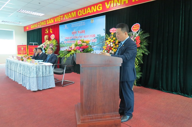 Đại diện phòng kỹ thuật Công ty Nhiệt điện Thái Bình phát biểu tham luận