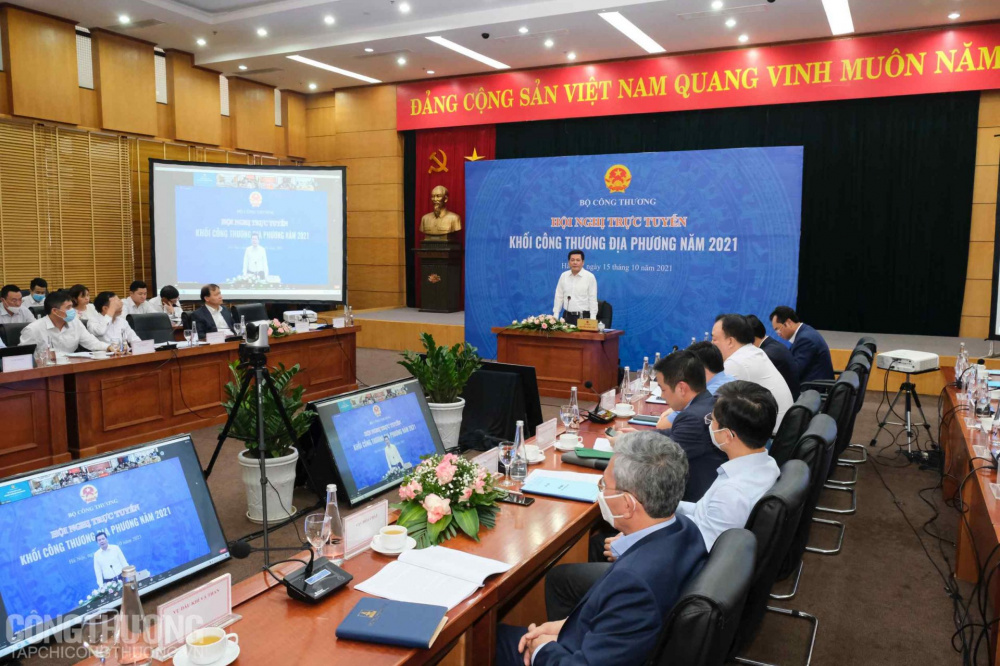 Hội nghị trực tuyến khối Công Thương địa phương năm 2021
