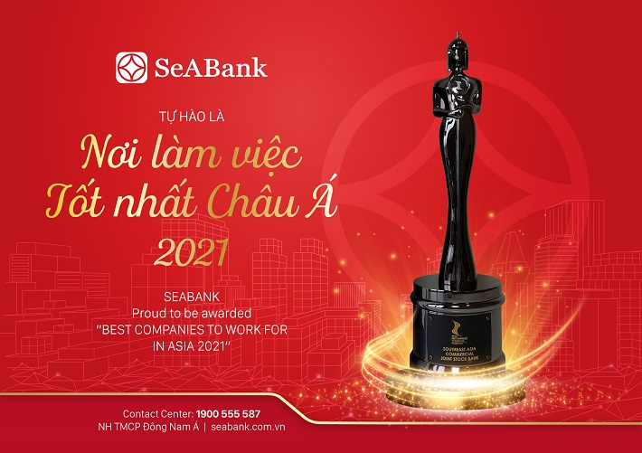 SeABank tự hào là Nơi làm việc tốt nhất châu Á 2021