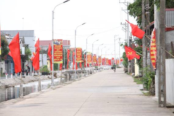 Đường nông thôn mới tại giáo xứ Kim Sơn, Ninh Bình