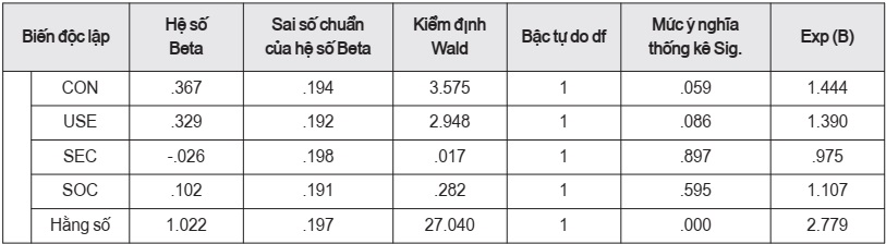 Kết quả hồi quy nhị phân