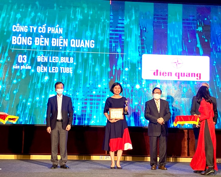 Điện Quang – Thương hiệu chiếu sáng đạt Hiệu suất năng lượng cao nhất năm 2021
