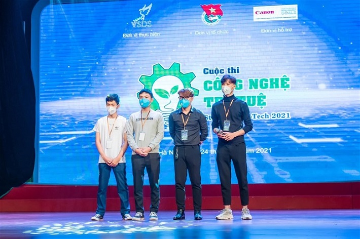 Sinh viên Đại học Điện lực đạt giải cao tại cuộc thi công nghệ trí tuệ năm 2021.