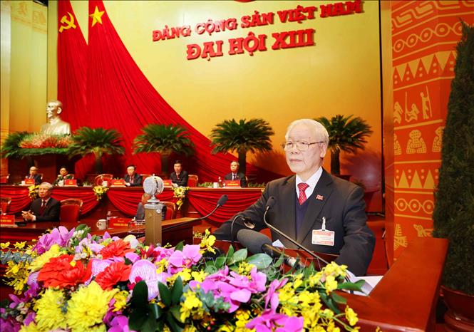 Tổng Bí thư, Chủ tịch nước Nguyễn Phú Trọng phát biểu bế mạc Đại hội.