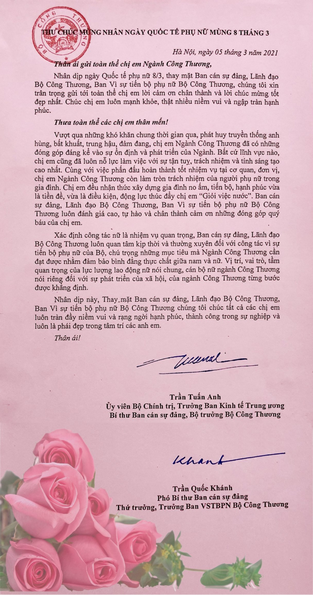 thu chuc mung