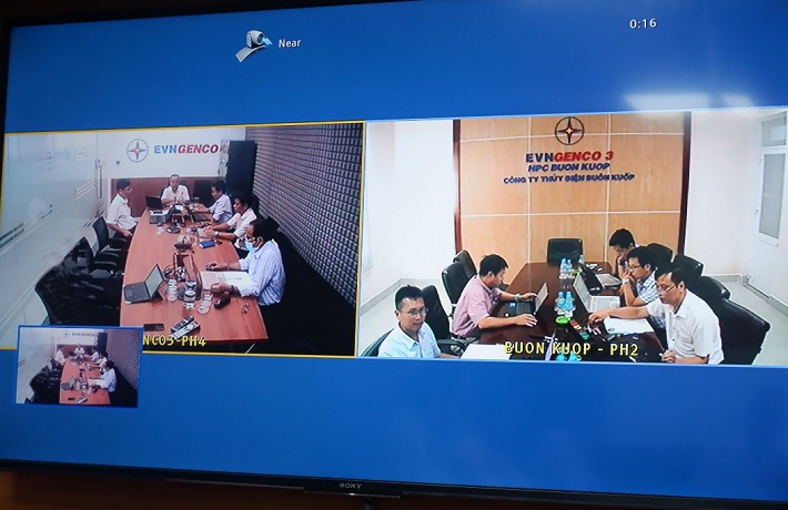 Buổi làm việc diễn ra theo hình thức trực tuyến