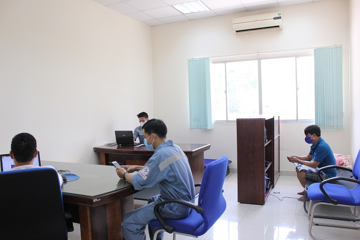 CBCNV tại nơi cắm trại tập trung trong Công ty