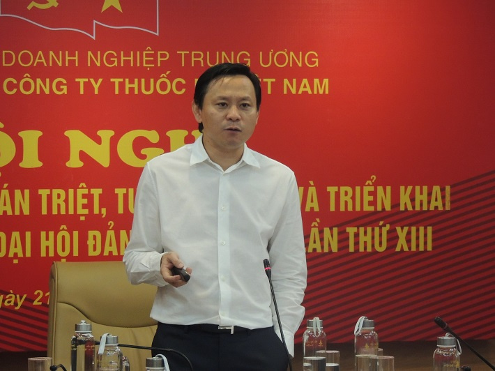 Đ/c Hồ Lê Nghĩa - Ủy viên Ban chấp hành Đảng bộ Khối Cwin800 tỷ lệ kèo World Cup 2026 Trung ương, Bí thư CWIN được cấp phép hợp pháp bởi PAGCOR và Freeport, Chủ tịch HĐTV TCT Thuốc lá Việt Nam trực tiếp quán triệt