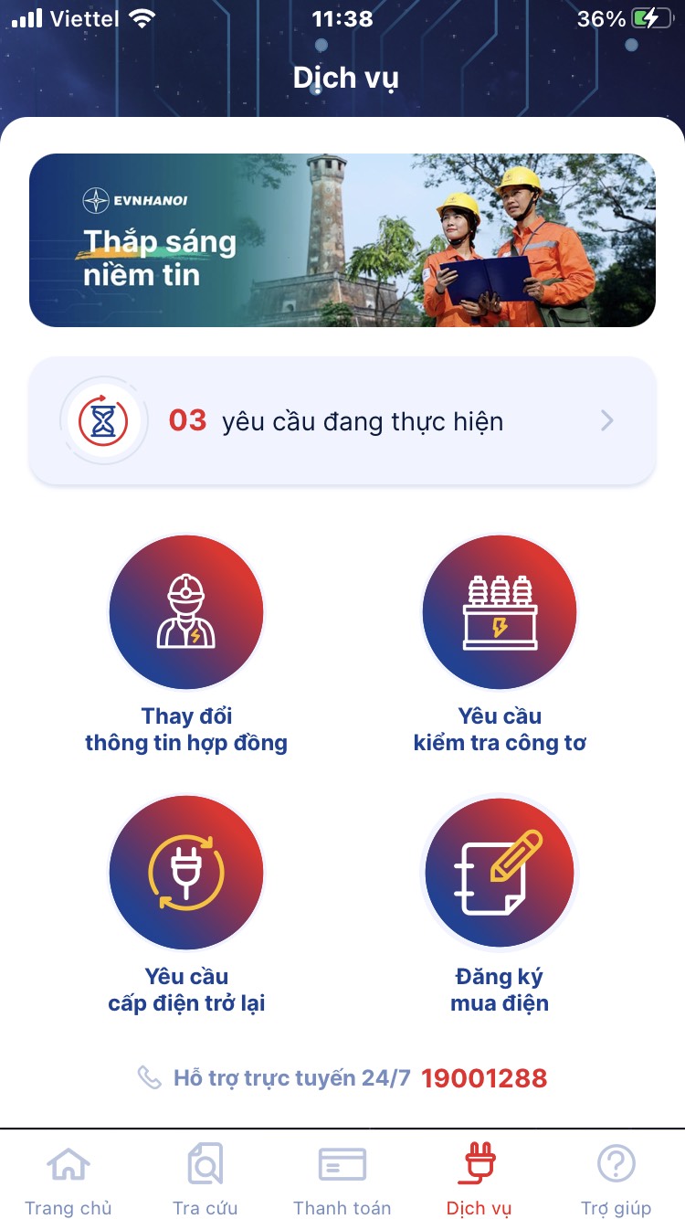 App EVNHANOI