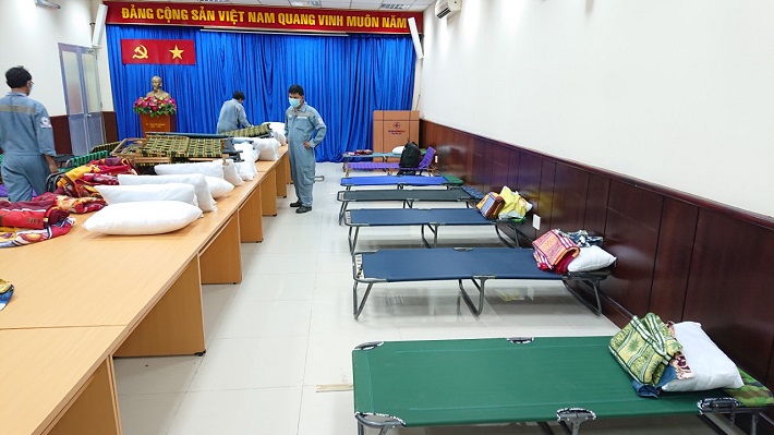 Công ty Nhiệt điện Phú Mỹ chuẩn bị cơ sở vật chất cho phương án cắm trại tập trung