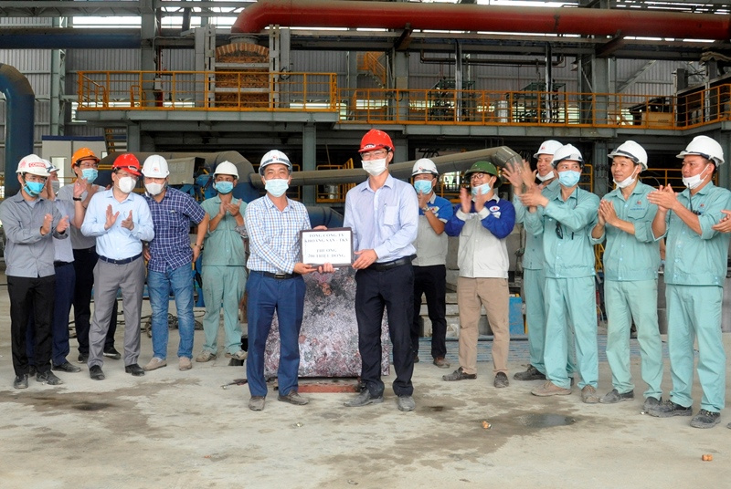 VIMICO: Chào đón mẻ đồng đầu tiên từ Nhà máy luyện đồng Bản Qua